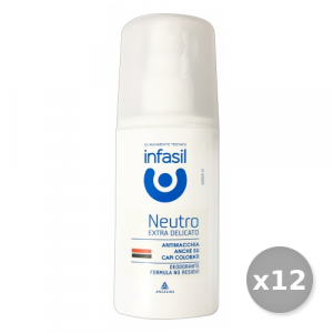 Set 12 INFASIL Deodorante VAPO Neutro ExtraDEL.70 ml Cura del corpo