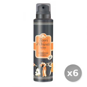 Set 6 TESORI D'ORIENTE Deodorante spray fior di loto 150 ml per il corpo
