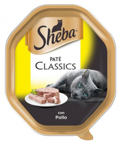SHEBA Vaschetta umido pate' di pollo 85 gr prodotto per animali cibo per gatti
