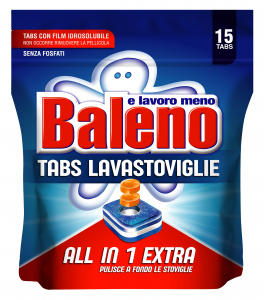 BALENO Tabs lavastoviglie all in 1 extra 15 pezzi prodotto detergente