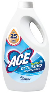 ACE Lavatrice liquido 25 misurini igienizzante classico detergente per bucato