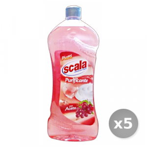 Set 5 Scala Detersivo Piatti 750 ml Aceto