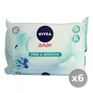 Set 6 NIVEA Salviette Baby Sensitive x 63 Pezzi Linea Bimbo