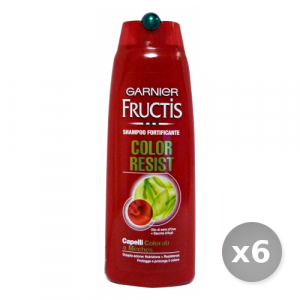Set 6 GARNIER Fructis Shampoo Color Resist 250 ml Prodotti per Capelli