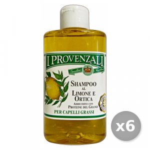 I PROVENZALI Set 6 Shampoo Limone e ortica Grassi 250 ml Cura Della Persona Capelli