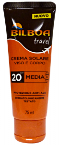 BILBOA Fp20 minitaglia viso/corpo 75 ml prodotto solare per la pelle