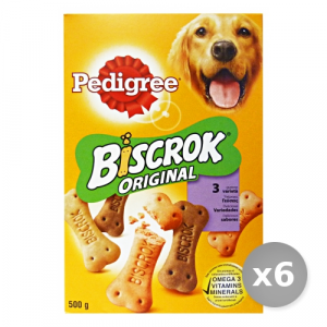 Set 6 PEDIGREE Biscotti Biscrok 500 gr Cibo per Cani