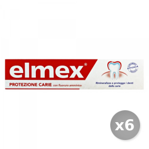 Set 6 ELMEX Dentifricio Protezione Carie 75 ml Prodotti per il Viso