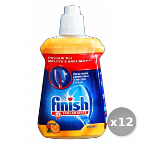 Set 12 FINISH Brillantante lavastoviglie limone 250 ml prodotto detergente