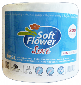 SOFT FLOWER * 1 Asciugatutto LOVE 800 Strappi Accessori da cucina