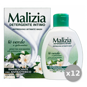 MALIZIA Set 12 MALIZIA Sapone Intimo Rinfrescante e antibatterico 200 ml