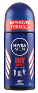NIVEA Deodorante Roll-On Uomo Dry Impatto 50 ml Igiene E Cura del corpo