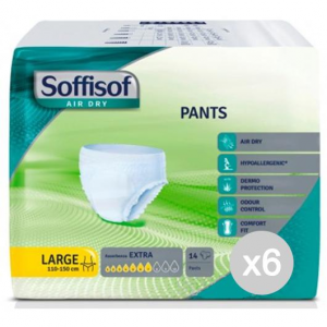 Set 6 SOFFISOF Pants Air Dry Large X14848 Adulti Igiene Intima