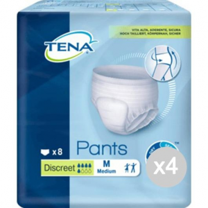 Set 4 TENA Pants Discreet Medium X 8 75/100 Adul Assorbente Igiene Intima Femminile