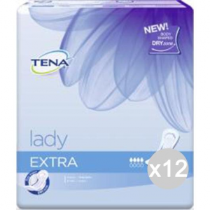 Set 12 TENA Lady Extra X 10 760511 4 Gocce Salvaslip Assorbente Igiene Intima Femminile