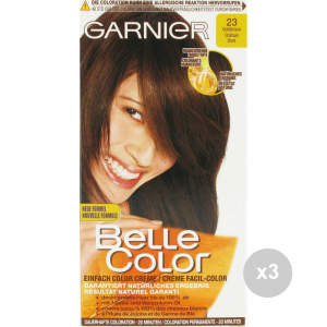 Set 3 BELLE COLOR Belle color 23 castano dorato tinta colorata per capelli