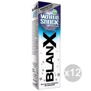 Set 12 BLANX Dentifricio 75 Sbiancante White Shock Igiene E Cura Dei Denti
