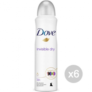 Set 6 DOVE Deodorante Spray 150 Invisibile Antimacchia Cura E Igiene Del Corpo