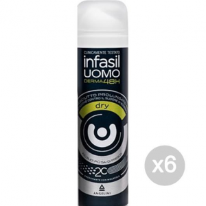 Set 6 INFASIL Deodorante Spray Uomo Dry Ml 150 Cura E Igiene Del Corpo