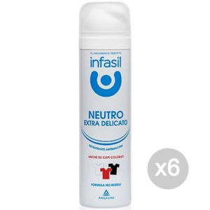 Set 6 INFASIL Deodorante Spray Extradelicato Neutro Ml 150 Cura E Igiene Del Corpo