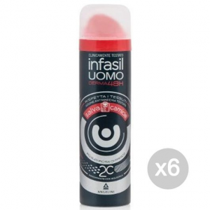 Set 6 INFASIL Deodorante Spray Uomo Salvacamice 150 Cura E Igiene Del Corpo