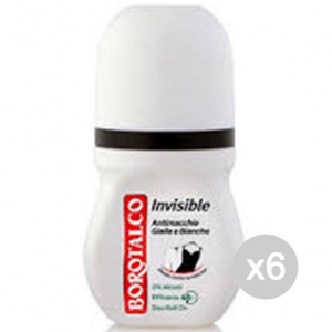 Set 6 BOROTALCO Deodorante Roll-On Invisible Ml 50 Cura E Igiene Del Corpo