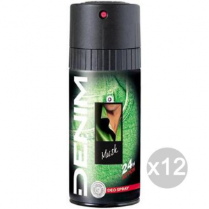 Set 12 DENIM Deodorante Spray 150Ml Musk Cura E Igiene Del Corpo