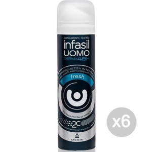 Set 6 INFASIL Deodorante Spray Uomo Fresh Ml 150 Cura E Igiene Del Corpo
