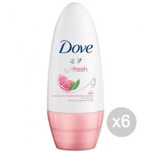 Set 6 DOVE Deodorante Roll-On 50 Go Fresh Melograno Verben Cura E Igiene Del Corpo