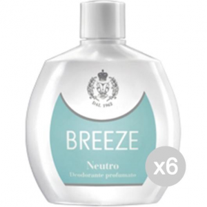 Set 6 BREEZE Deodorante Squeeze 100 Neutro -300 Azzurro Cura E Igiene Del Corpo