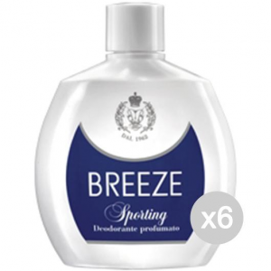 Set 6 BREEZE Deodorante Squeeze 100 Sporting Blu Cura E Igiene Del Corpo
