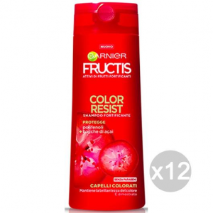 Set 12 FRUCTIS Shampoo Color Resist Ml250 Cura E Trattamento Dei Capelli