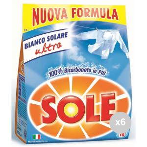 Set 6 SOLE Ricarica 18 misurini sacco polvere detersivo per il bucato