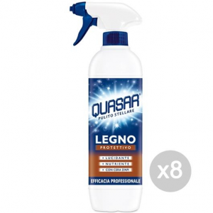 Set 8 QUASAR Legno Spray 650 Detergente Lucida Proteg Detersivi E Pulizia Della Casa