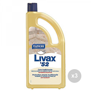 Set 3 LIVAX Livax cera 52 marmo lt 1 prodotto per la pulizia della casa