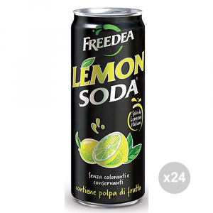 Set 24 LEMON SODA Lemonsoda lattina 33cl bevanda analcolica per feste