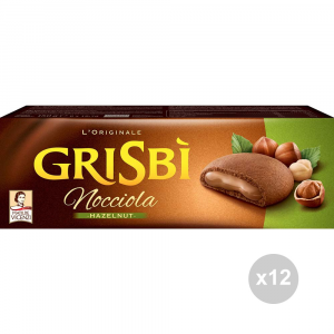 Set 12 GRISBâ??Ã® Biscotti classic nocciola gr150 snack dolce