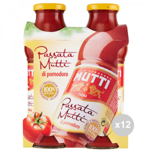 Set 12 MUTTI Passata bottiglia gr 400x2 condimento per pasta