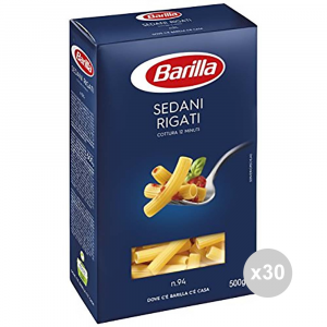 Set 30 BARILLA Semola 94 sedanini rigati gr500 pasta italiana