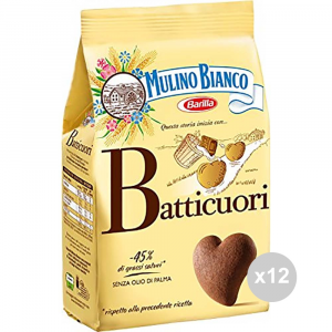 Set 12 MULINO BIANCO Biscotti batticuori gr 350 snack dolce