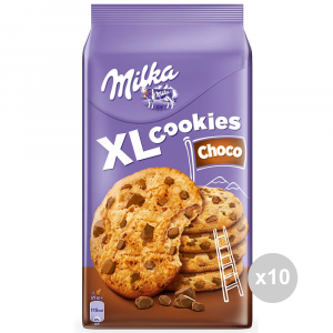 Set 10 MILKA Biscotti cookie choco xl gr. 184 914654 snack dolce