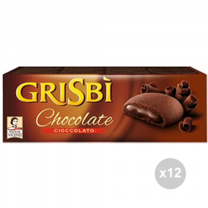 Set 12 GRISBâ??Ã® Biscotti classic cioccolato gr150 snack dolce