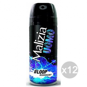 Set 12 MALIZIA Uomo Deodorante Spray 100 Loop Cura E Igiene Del Corpo
