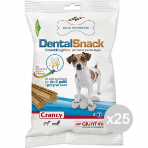 Set 25 CRANCY Cane Dental Snack Mini 110 Gr Alimento Per Cani