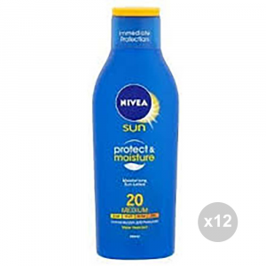 Set 12 NIVEA Sun 80422 latte spf. 20 ml 200 protezione solare estiva
