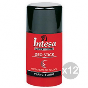 Set 12 INTESA Deodorante Stick Ylang Nero 75 Ml Cura E Igiene Del Corpo