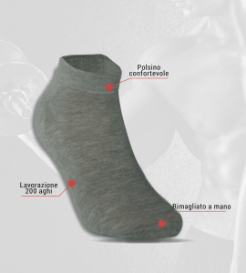 6 Paia di calzini unisex corti sopra la caviglia in cotone FASHION TRADE