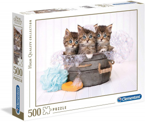 Clementoni - Puzzle Kittens And Soap 500 Pezzi