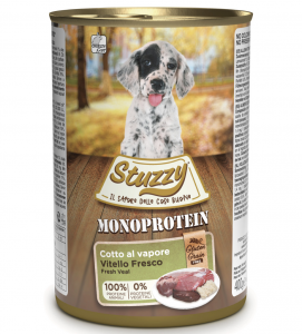 Stuzzy Dog - Monoprotein - Puppy - Vitello - 400g x 6 lattine