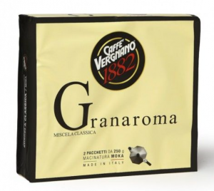 Caffè macinato Granaroma in pacchetto 500g (250g x2) - Caffè Vergnano